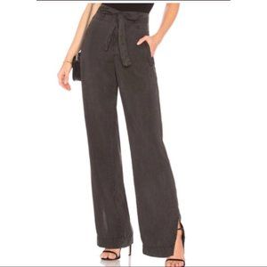 EUC Cloth & Stone Wide Leg Belted Tencel Trousers